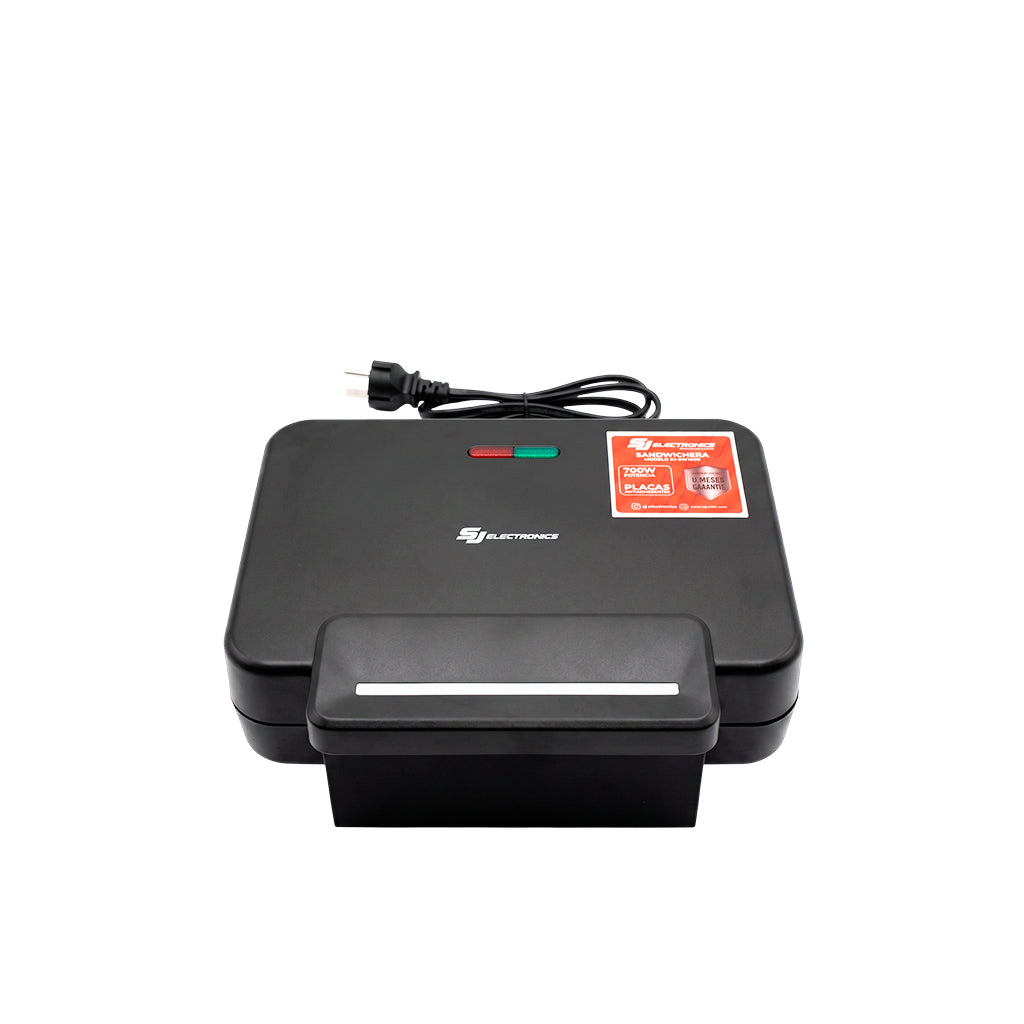 Sandwichera para 2 porciones 700W negro SJ-Electronics