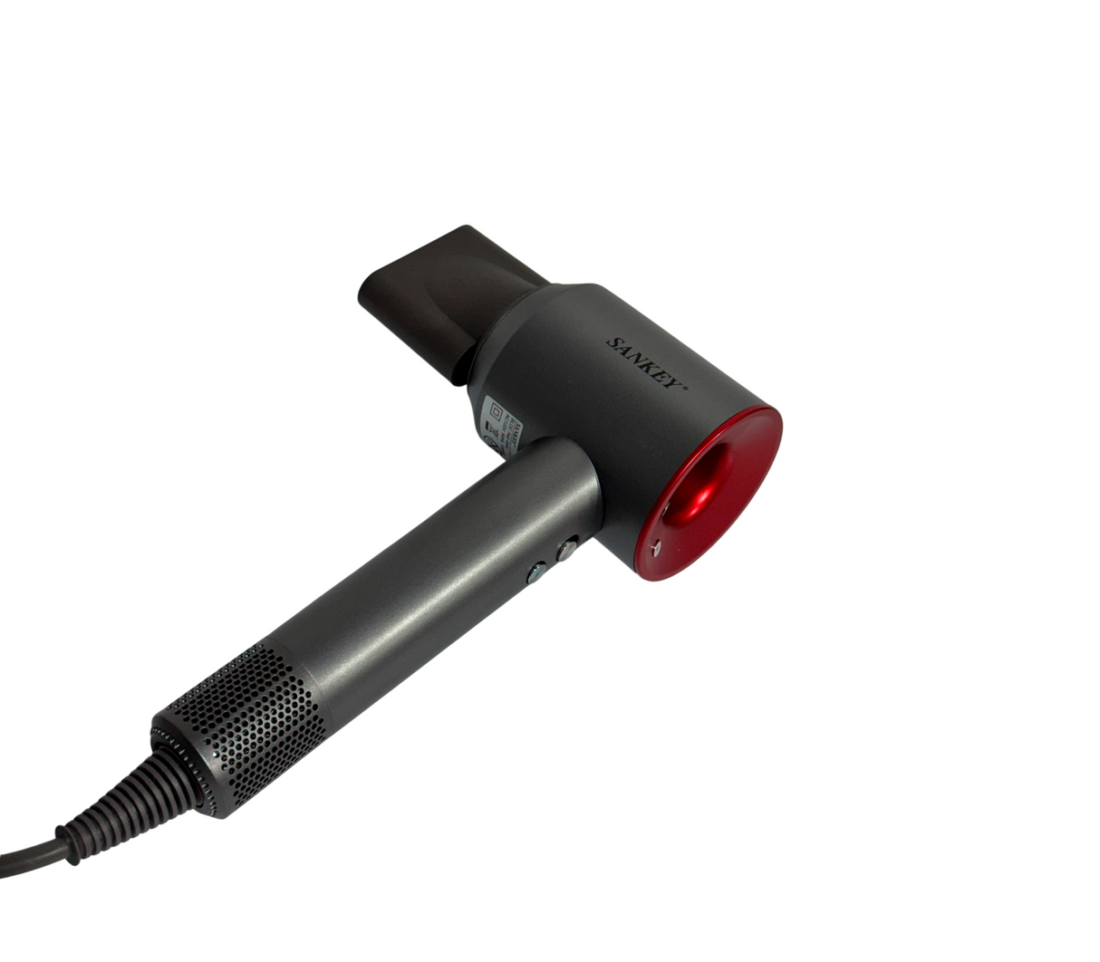 Secador de cabello sin aspas 3 temperaturas 1200W Rojo Sankey