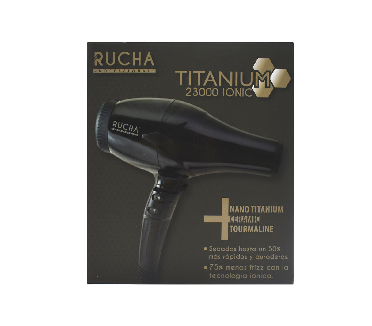 Secador de cabello titanium 23000 tornasol brillante Rucha