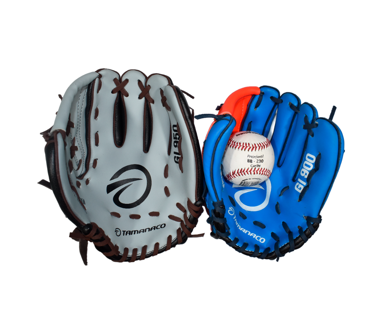 Set de 2 guantes + pelota 9095 Tamanaco