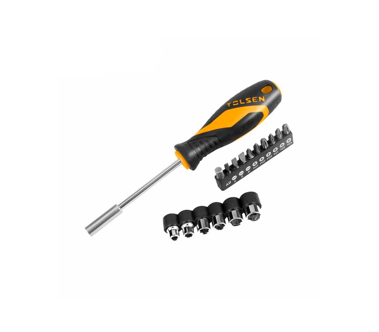 Set de 17 puntas + destornillador Tolsen