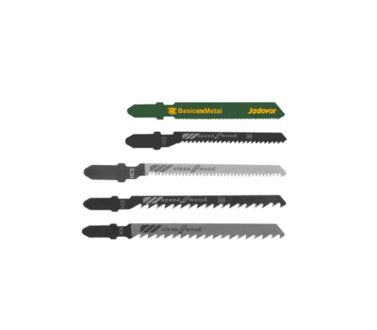 Set de segueta para caladora 5 piezas Jadever