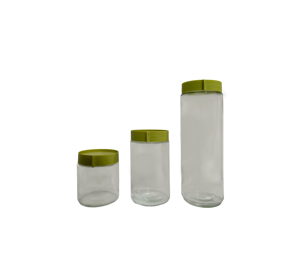 Set de 3 Conservadores con Tapa Plastica Sujoya