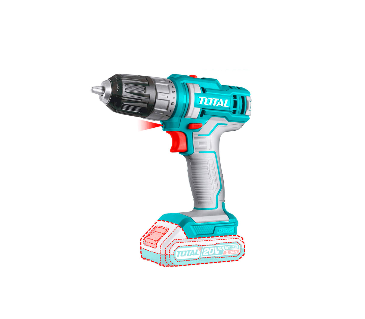 Taladro inalámbrico 20V 1bat UTIDLI200518 Total