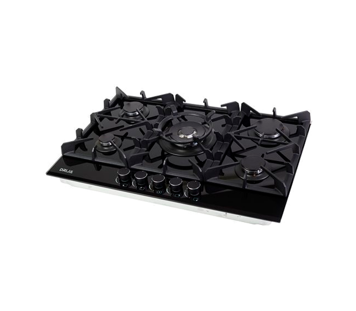 Tope de cocina a gas vitro Toscana Pro 5h 76cm negro Drija
