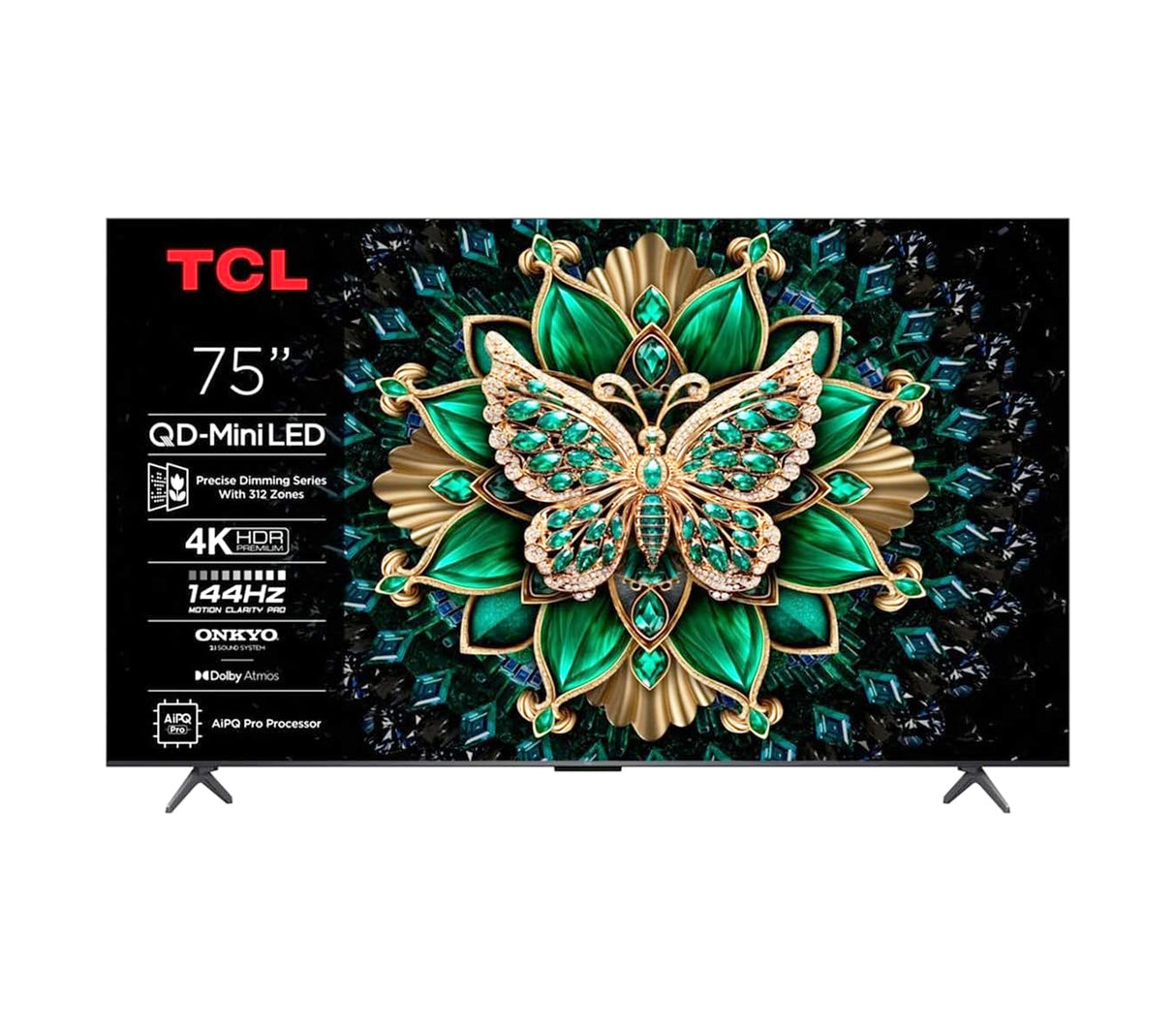TV 75" QD-MINI LED UHD Google negro TCL