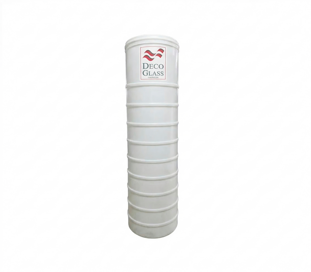 Tanque cilíndrico 460 litros blanco Deco Glass