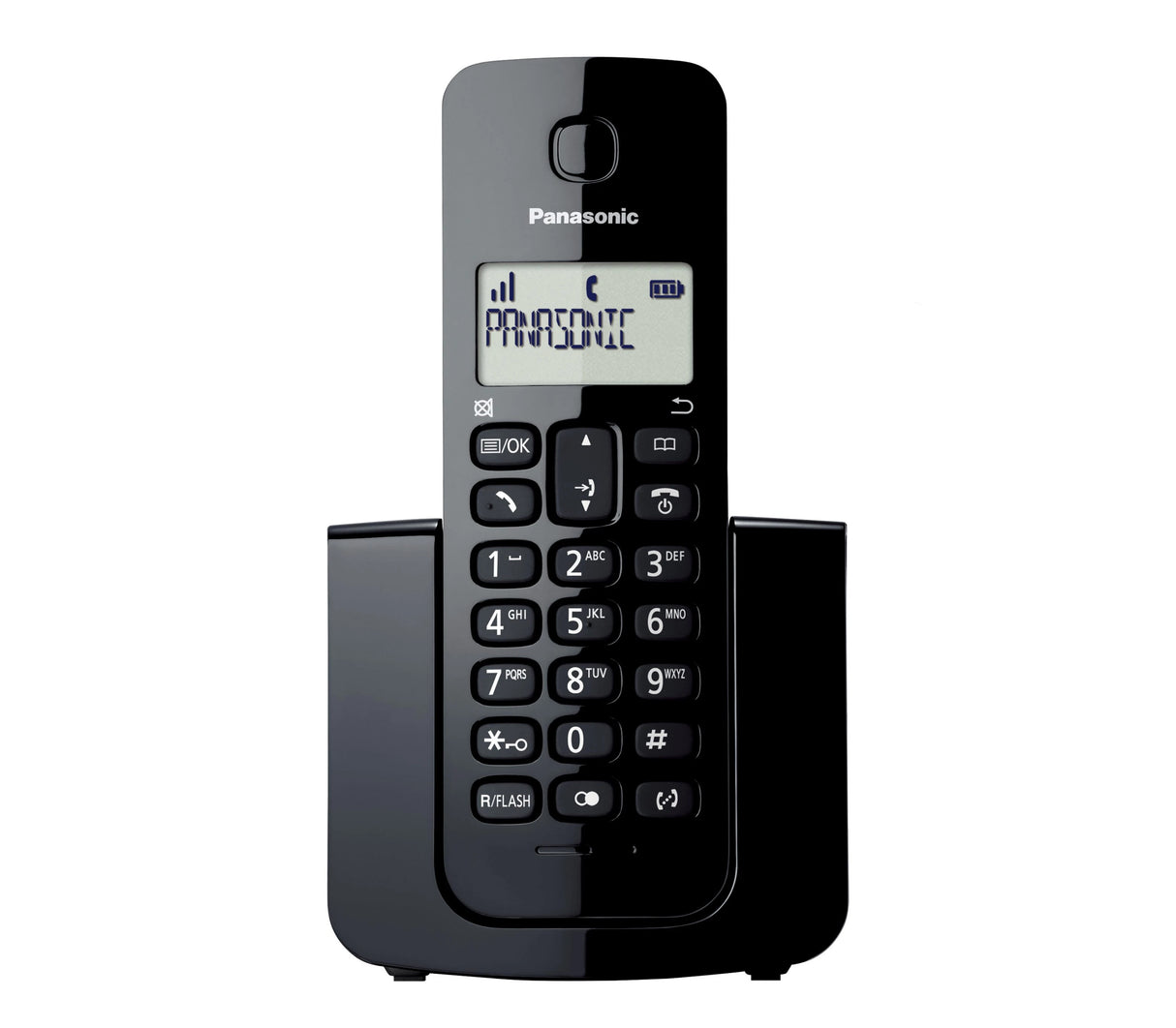 Teléfono básico inalámbrico dect negro Panasonic