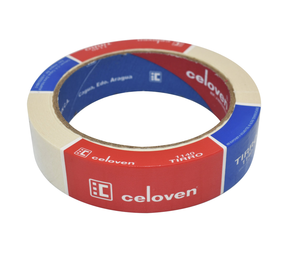 Tirro papel crespon adhesivo caucho Celoven