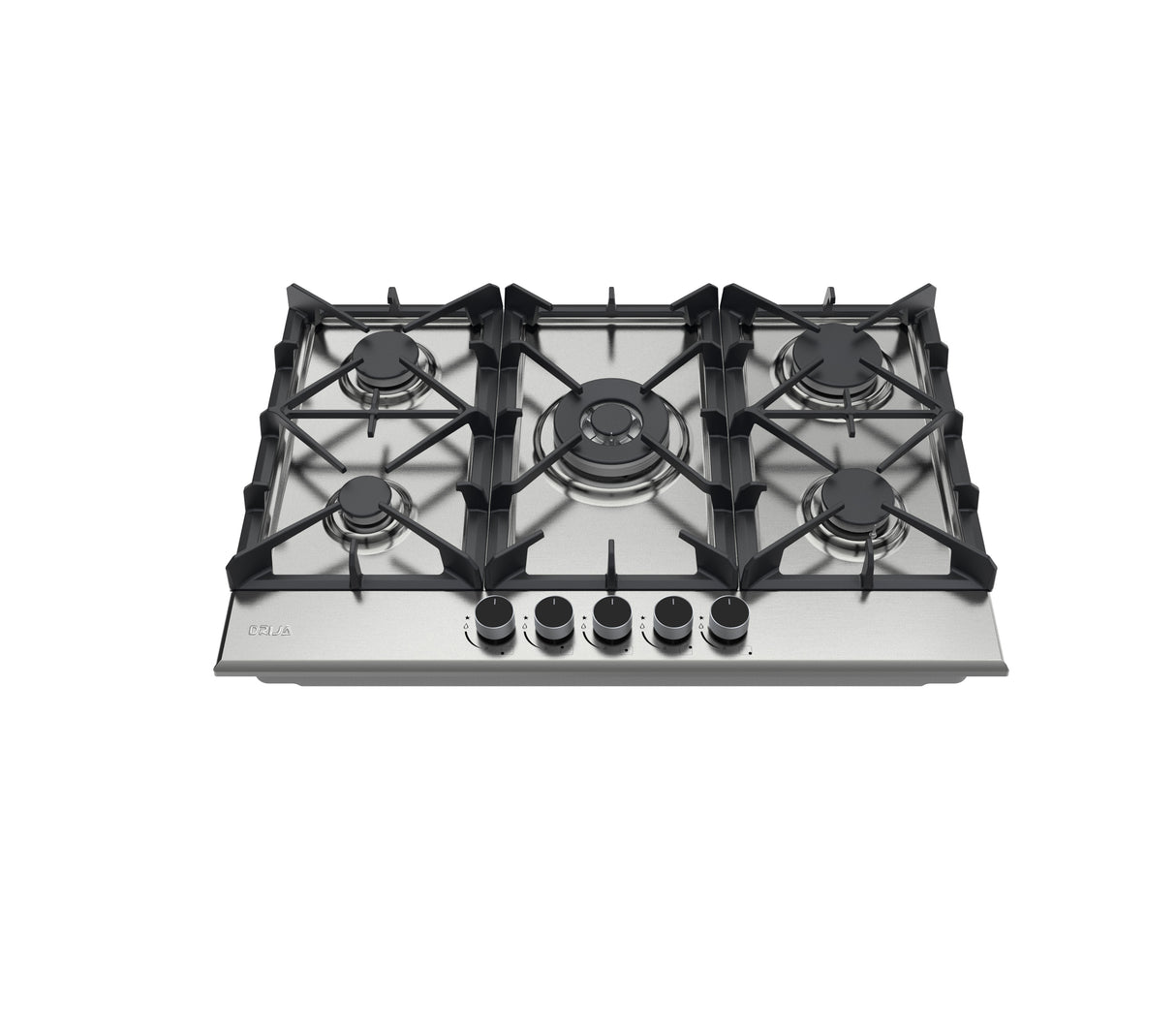 Tope de cocina a gas milán pro 5 hornillas 76cm (30") acero Drija