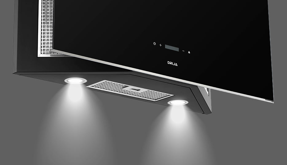 Campana compacta 90cm (36") 110-120V negro Drija