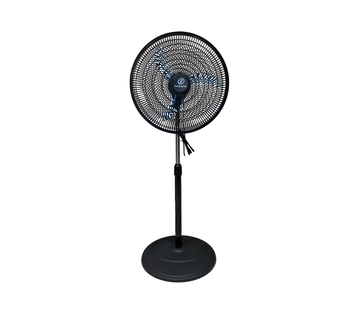Ventilador 18" pedestal 3 aspa plástico azul Fortunne