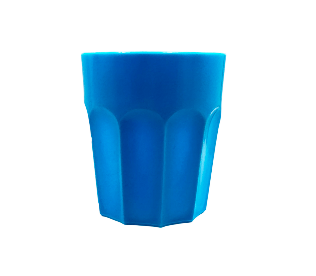 Vaso tallado de cristal azul Moserplas