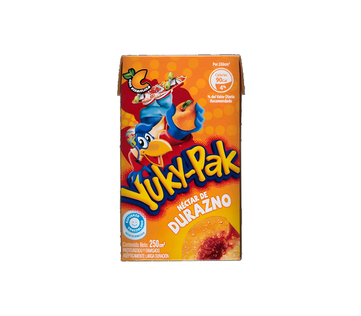Yuky-Pak durazno 250ml cartón