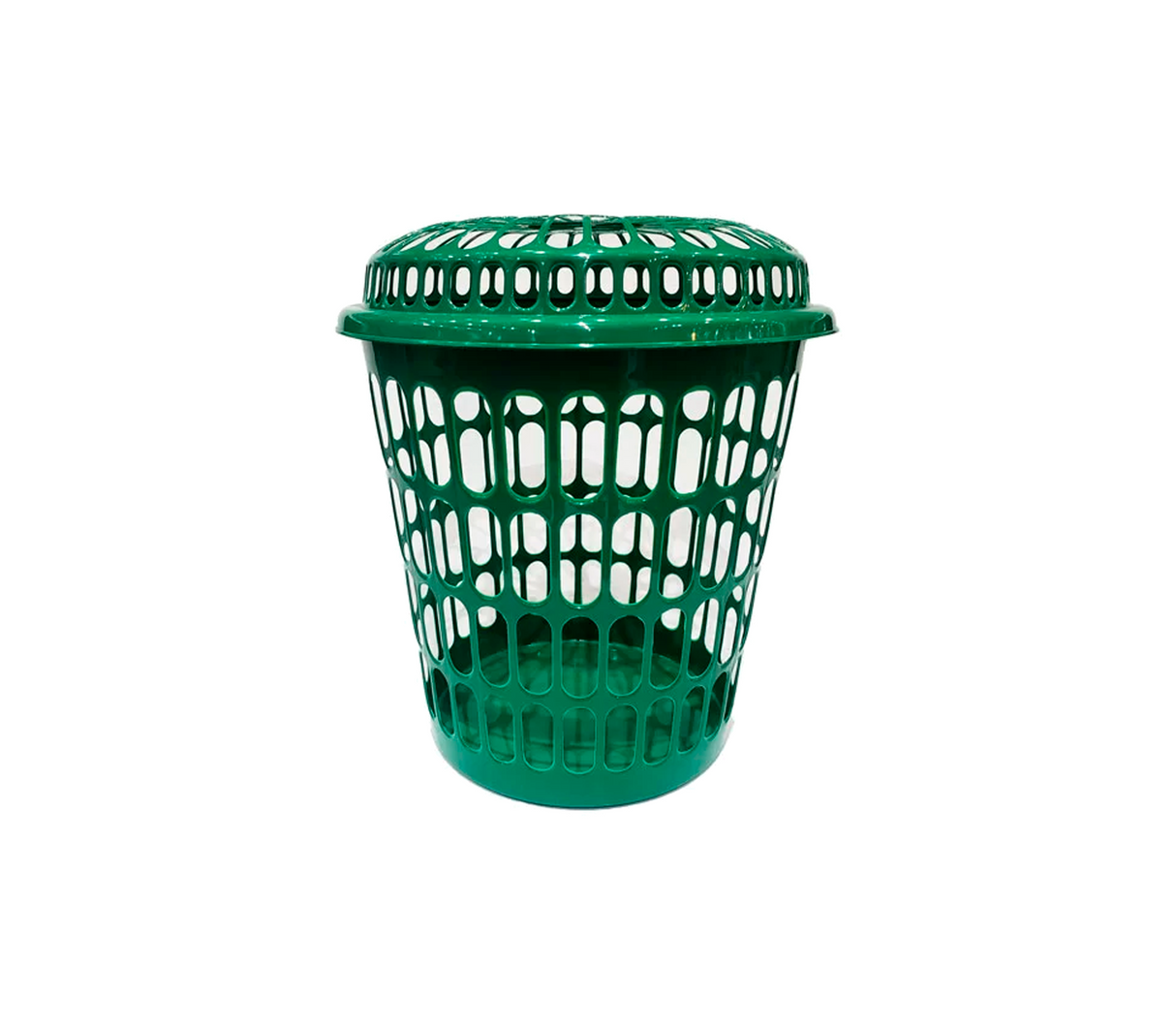 Cesta redonda con tapa premium Alfa Hogar