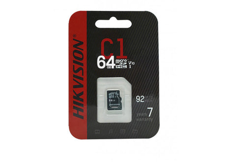 Memoria Micro SD 64GB TF-C1 Class 10 Hikvision