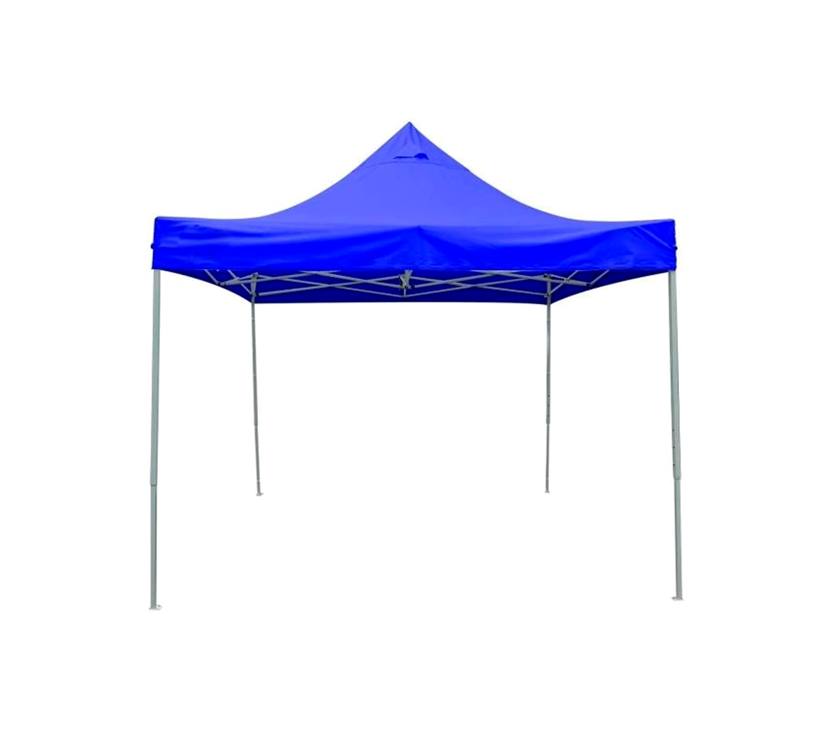 Toldo con estructura de metal techo tela Pamorde