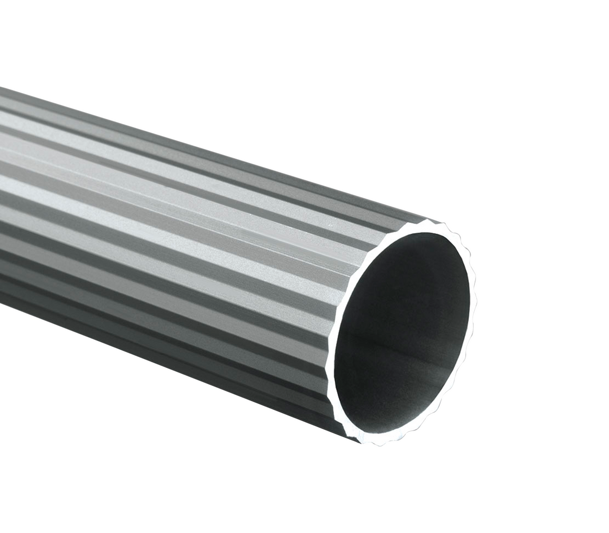 Tubo redondo acanalado aluminio Nat. 19mm X 3m Tauro