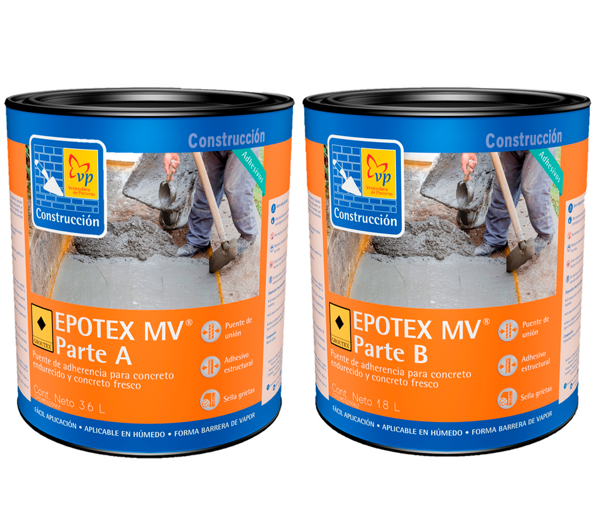 Kit epotex mv bicomponente concreto gl Vp