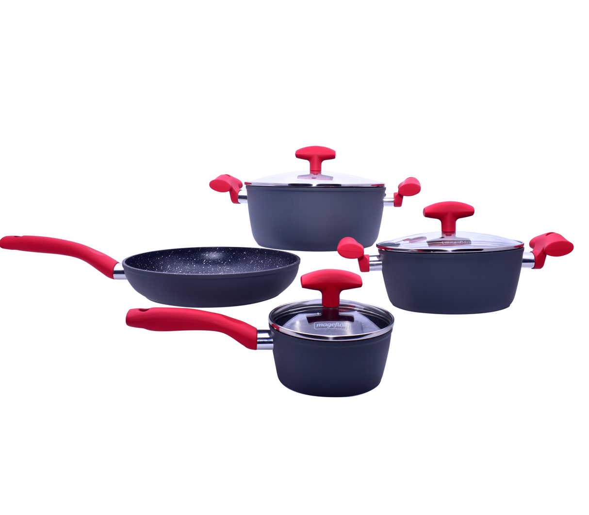 Batería de ollas 7 piezas Vulcano Mageflón