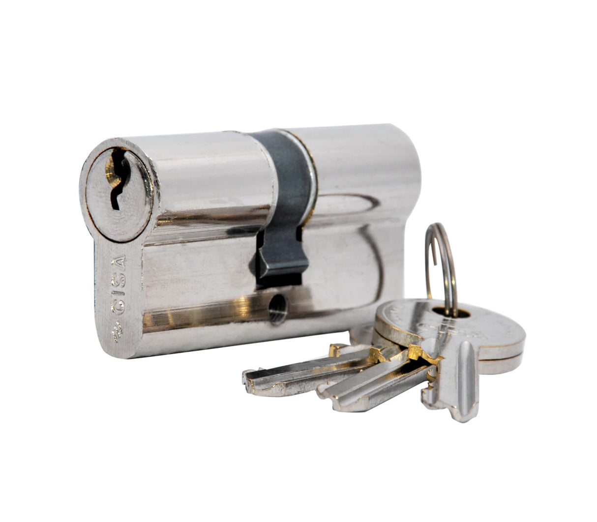 Cilindro de Europerfil 60mm acabado en níquel Cisa