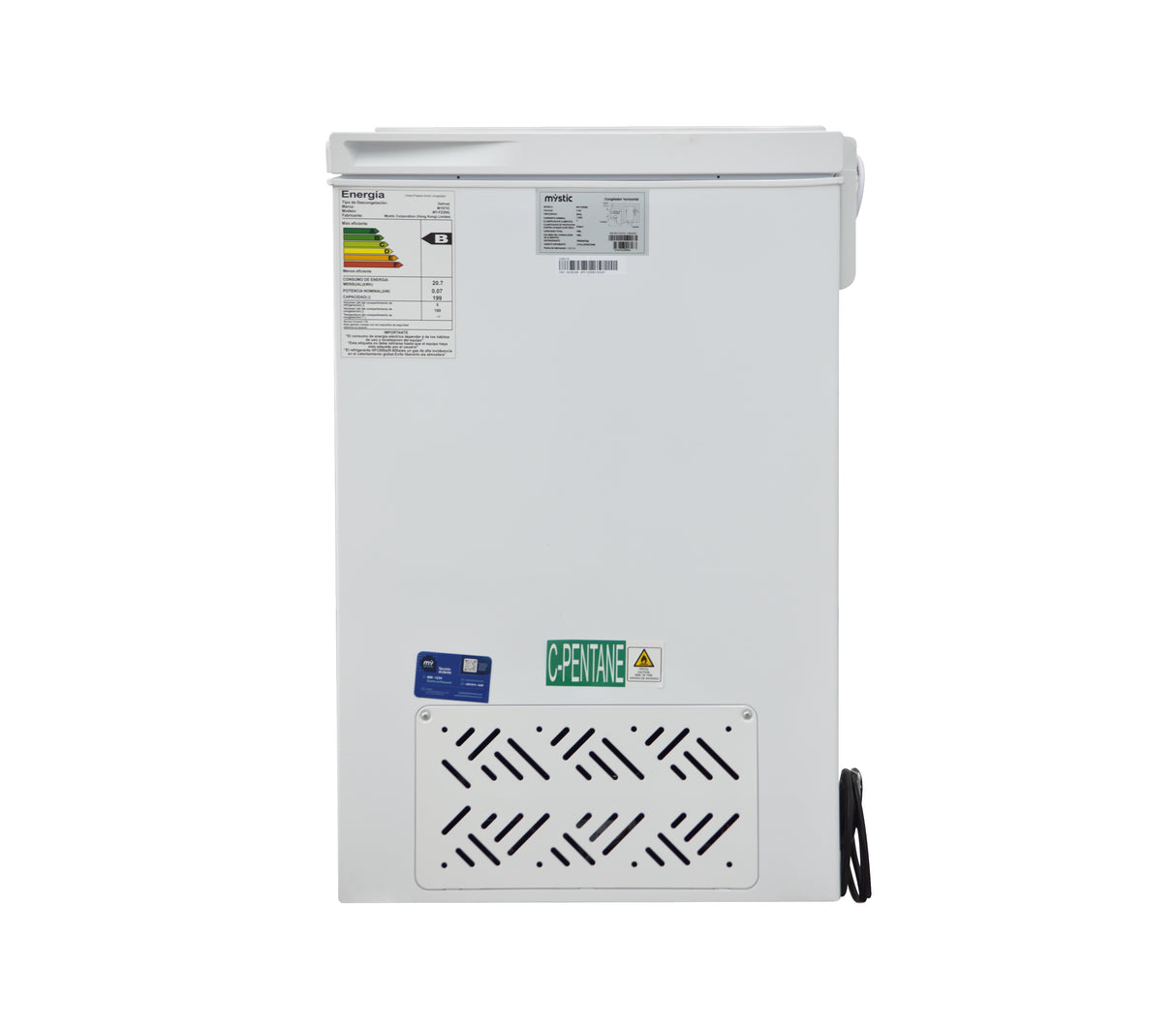 Congelador horizontal 200 litros MYFZ200L Mystic