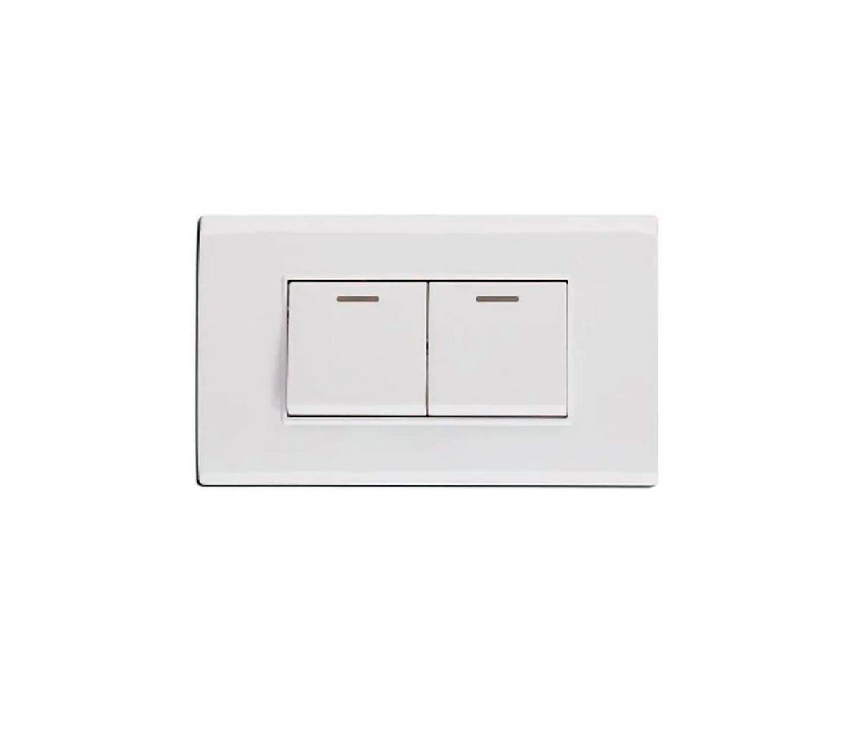 Interruptor doble Elite 3 Way para empotrar Lumistar