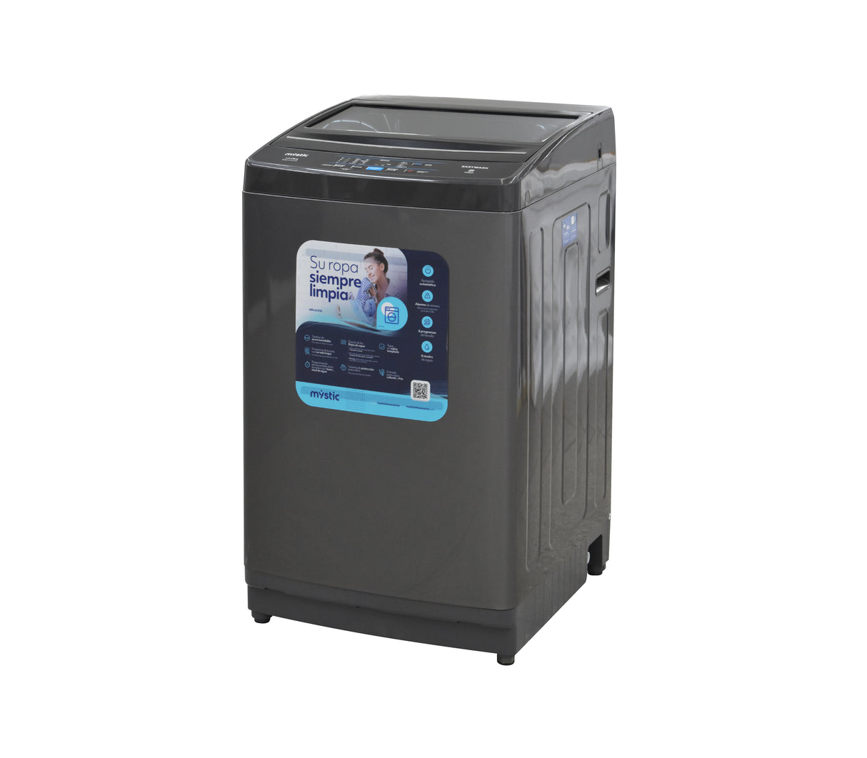 Lavadora automática 12 kg gris Mystic