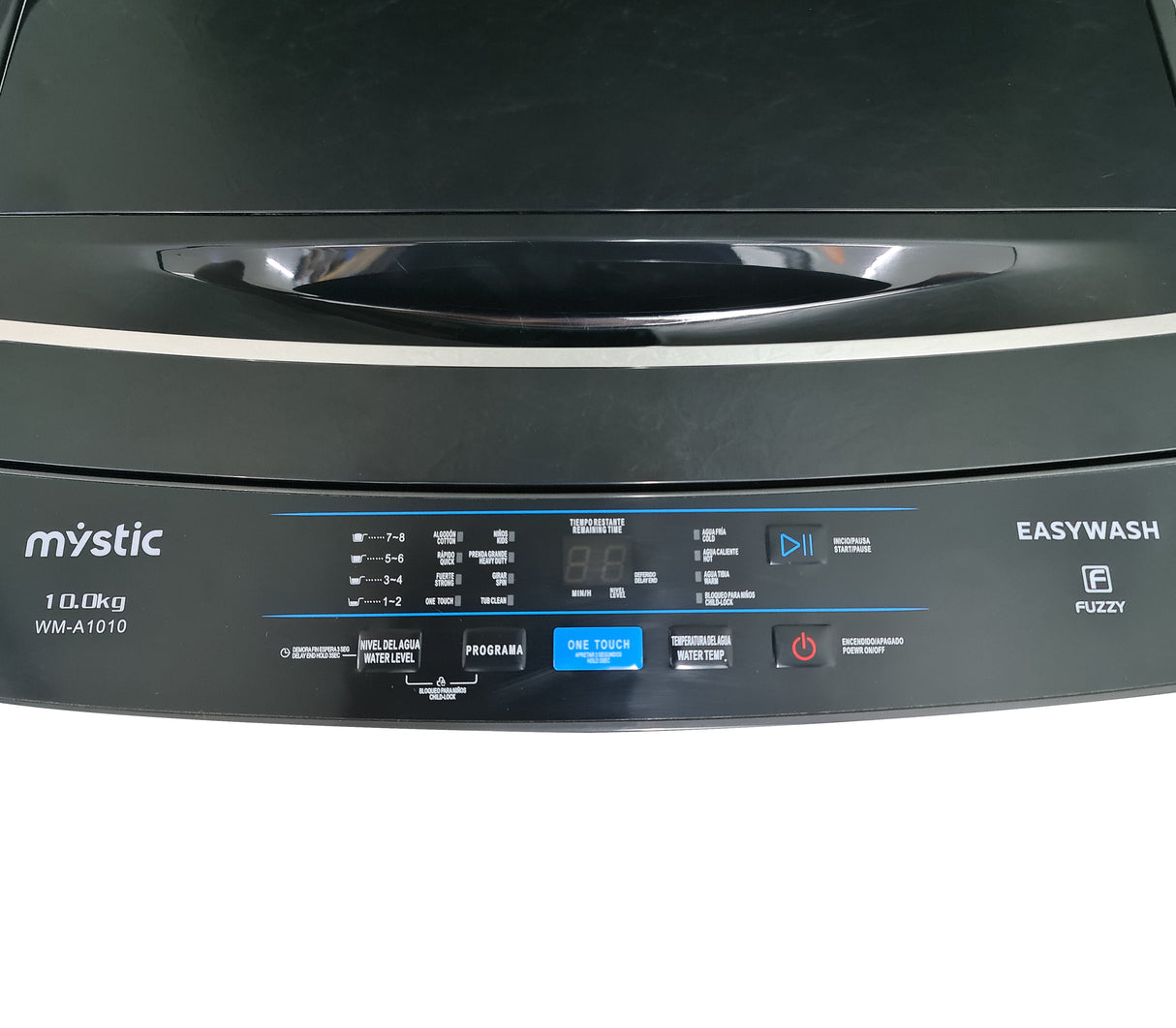 Lavadora automática 10 kg gris Mystic