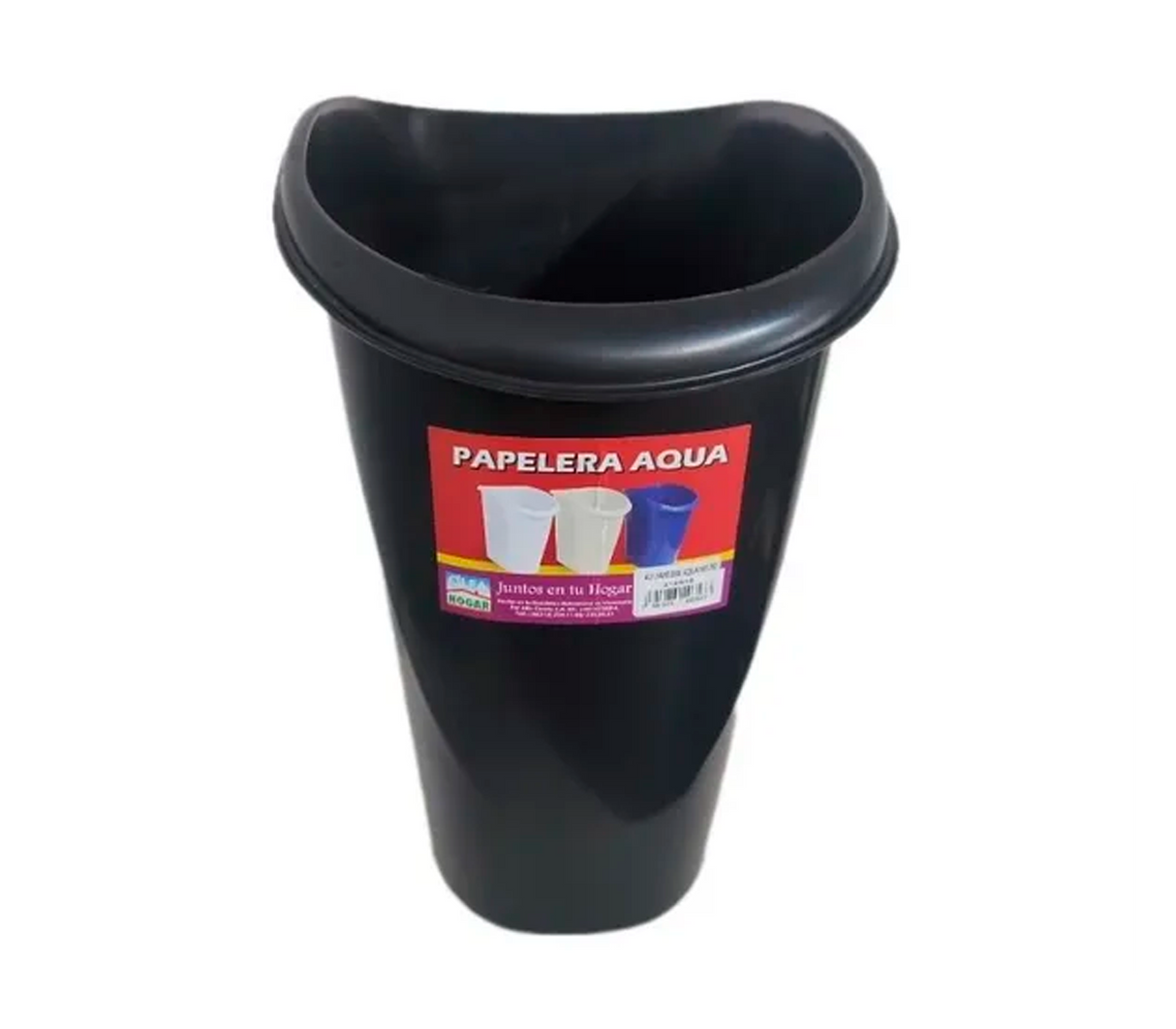 Papelera aqua negra Alfa Cocina