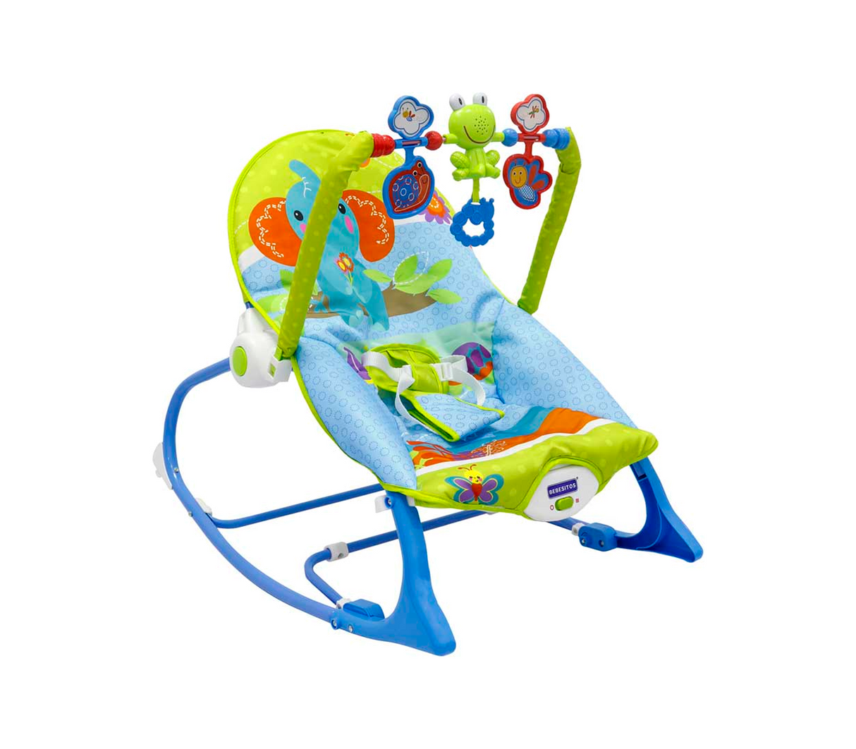 Silla mecedora con vibración y mosquitero 0-36m Bebesitos