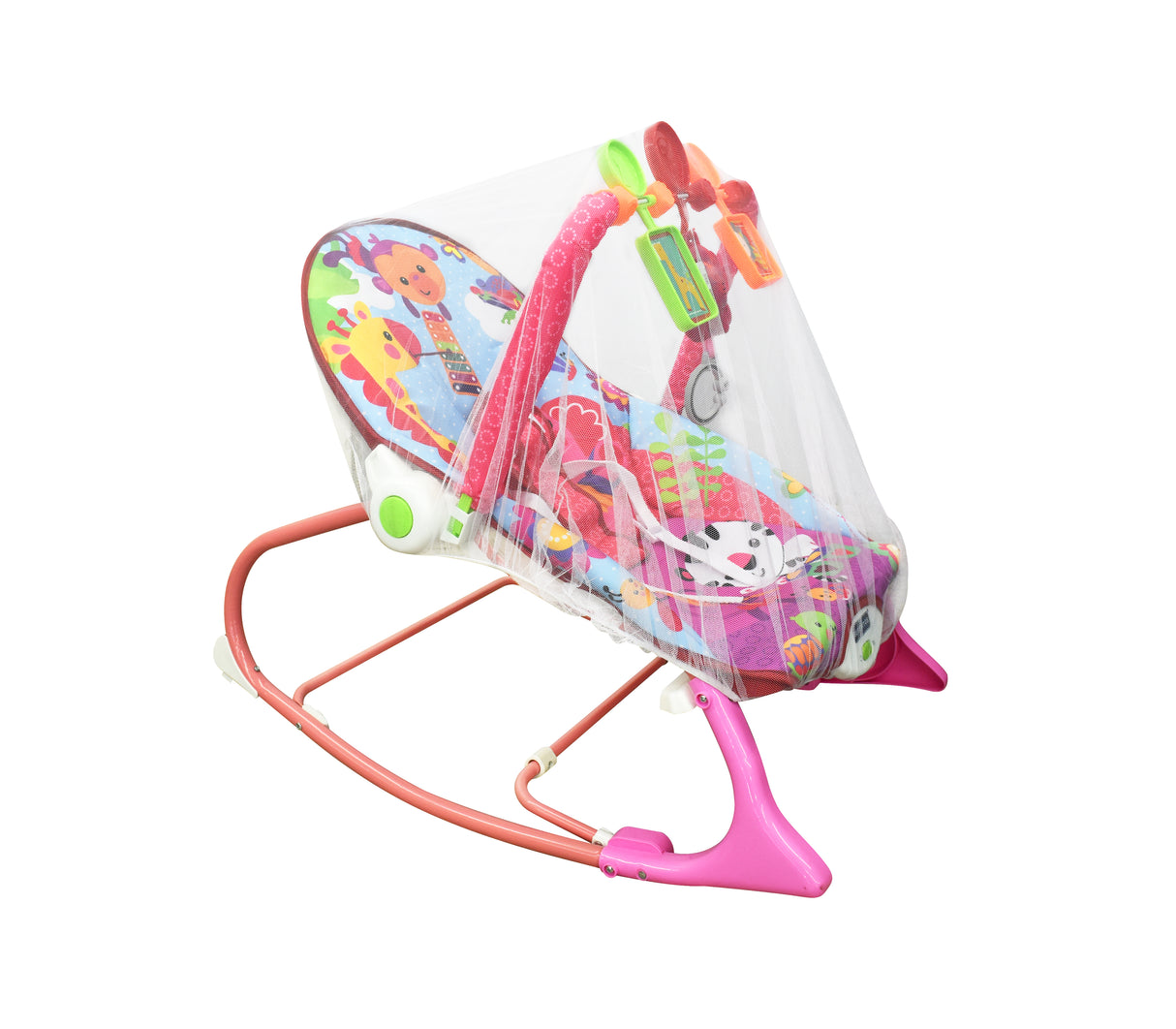 Silla mecedora con vibración y mosquitero 0-36m Bebesitos