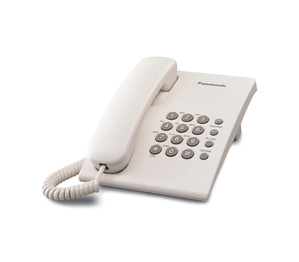 Teléfono alámbrico blanco Panasonic