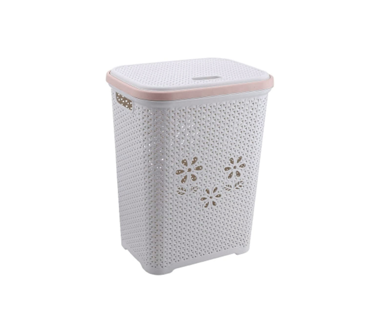 Cesta de ropa rectangular ratan con tapa CRRCT Alfa Hogar