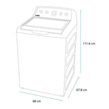 Lavadora automática aqua saber green 24 kg diamond gray Mabe