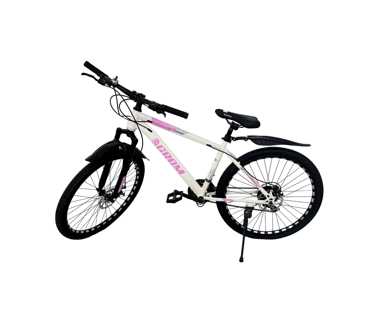 Bicicleta Rin 26 blanco/rosado Crom