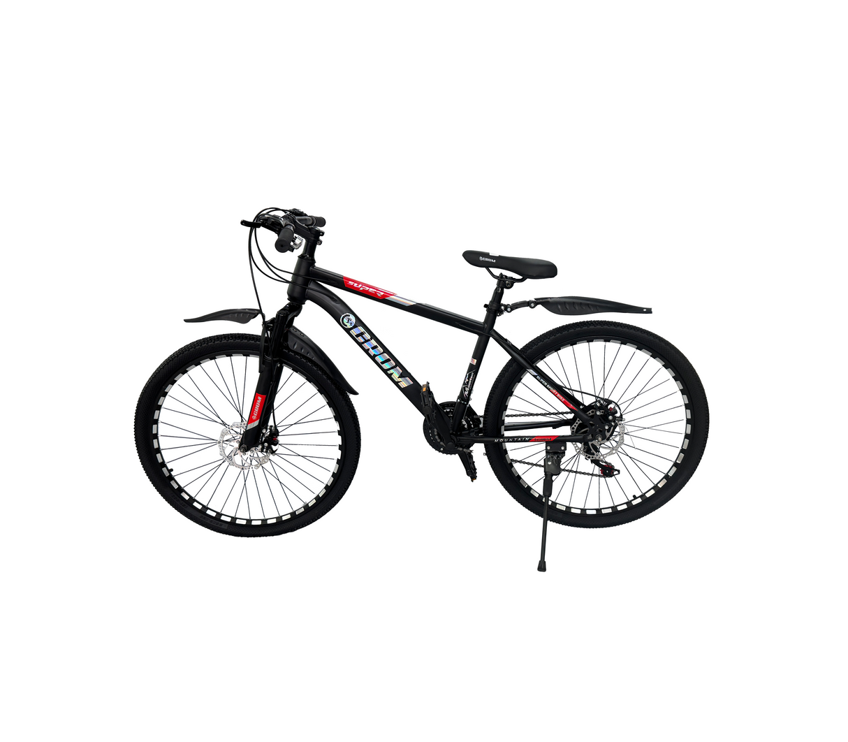 Bicicleta Rin 26 negro/rojo Crom