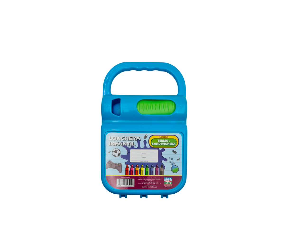Set de lonchera + termo + sandwichera Alfa Cocina