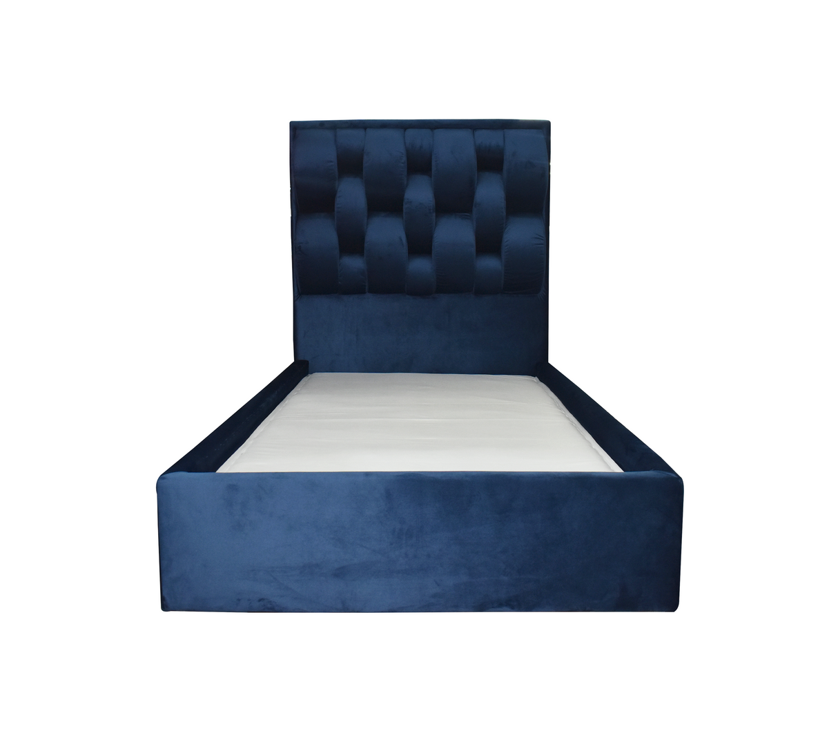 Box Spring Individual (100cm X 190cm) Bulgary Tela de Lujo Okalia