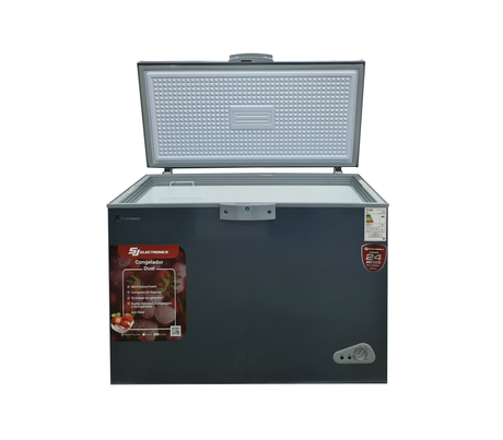 Congelador horizontal 318 litros navy interior/blanco SJ Electronics