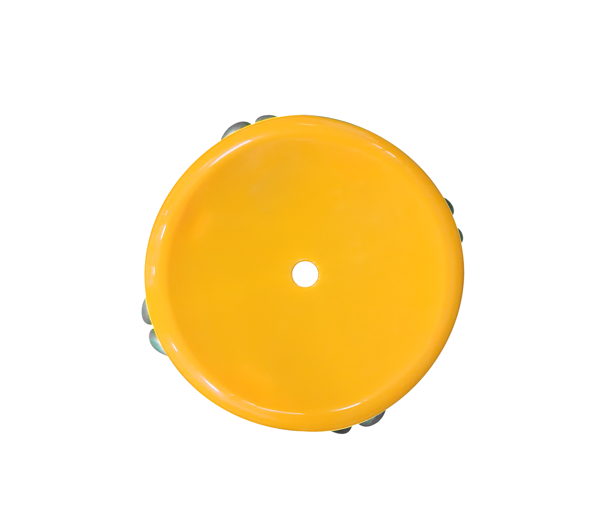 Taburete redondo metal 35 cm naranja Mo Import