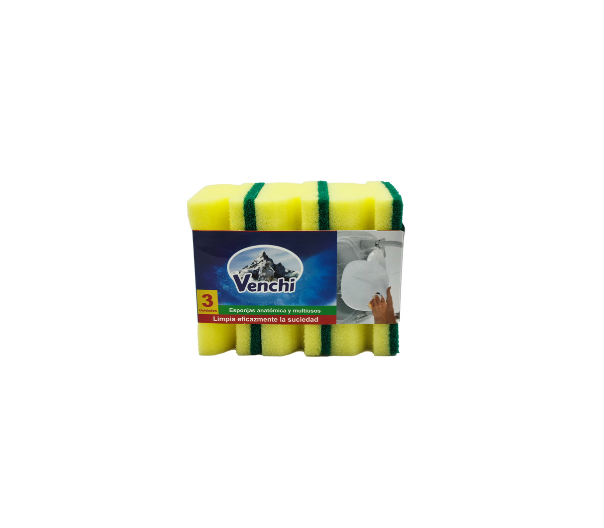 Set esponja brillo 3pzs Venchi