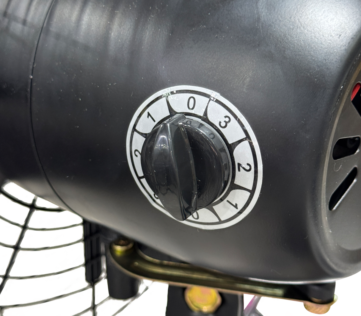 Ventilador industrial de pared 30" 3 aspa plástica 150w negro Powerfik