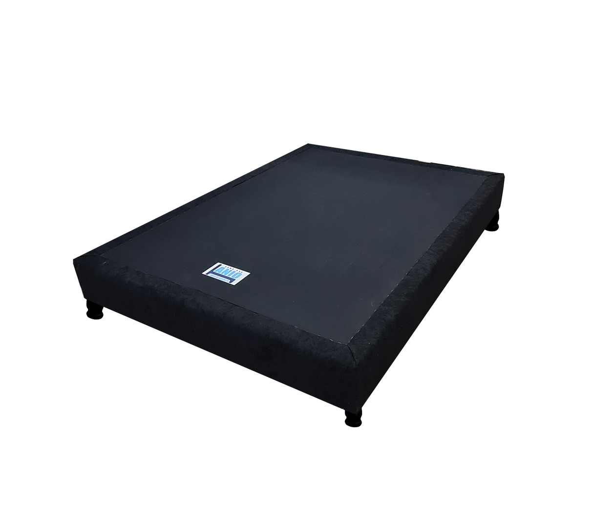 Box Spring Matrimonial S/Copete Tela Gamuzada Económico Driha