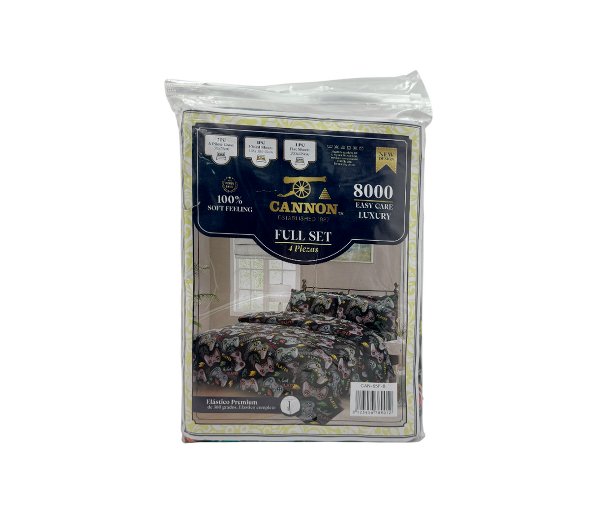 Juego de sábana matrimonial 8000 hilos Cannon