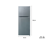 Nevera Top Mount 297 litros sin escarcha plateado Bottom Mount