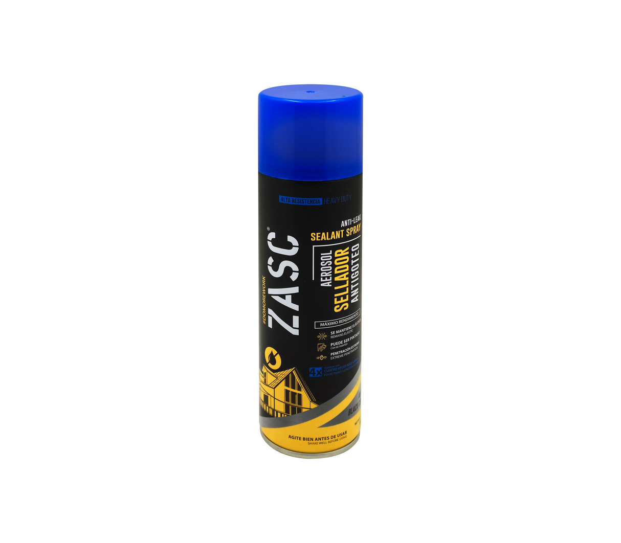 Sellador antigoteo Spray 500ML Negro Cod.5-730-2 Zasc