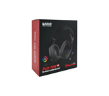 Audífonos gaming headset inalámbrico negro RGB Marvo