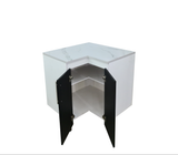 Gabinete/Mesón de Cocina Esquinero C/2Puertas Tope en PVC Marmolizado Powerfik
