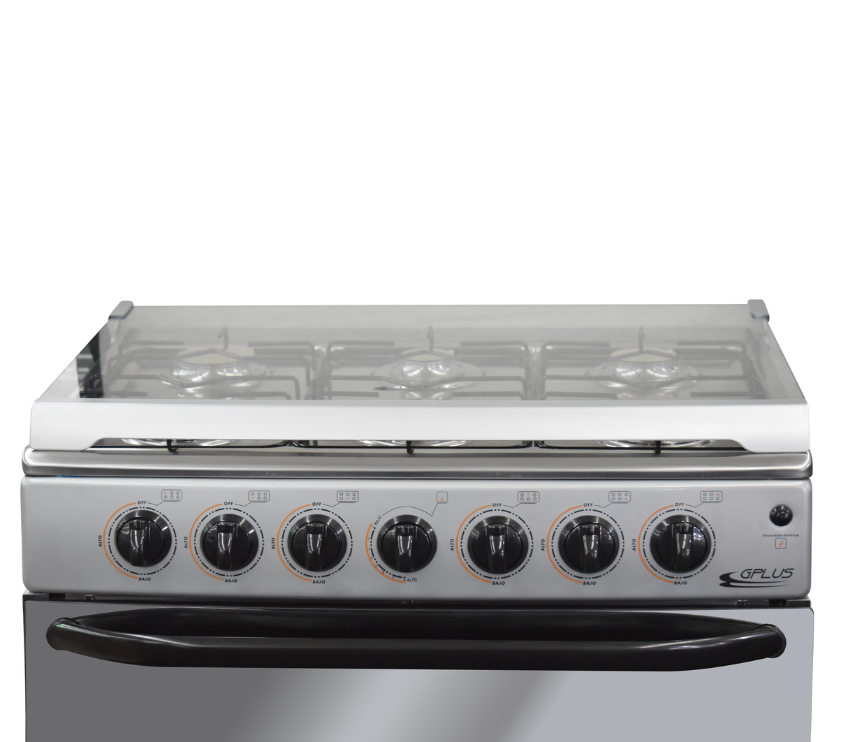Cocina a gas 6H 30" encendido automático silver Gplus